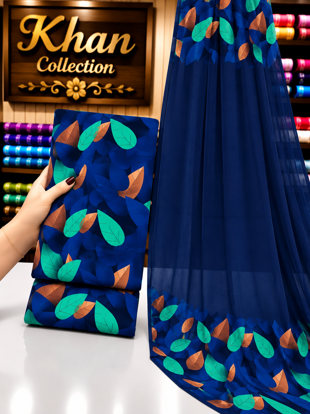 Winter Digital Printed Linen 3Pc With Bamber Chiffon Duppta