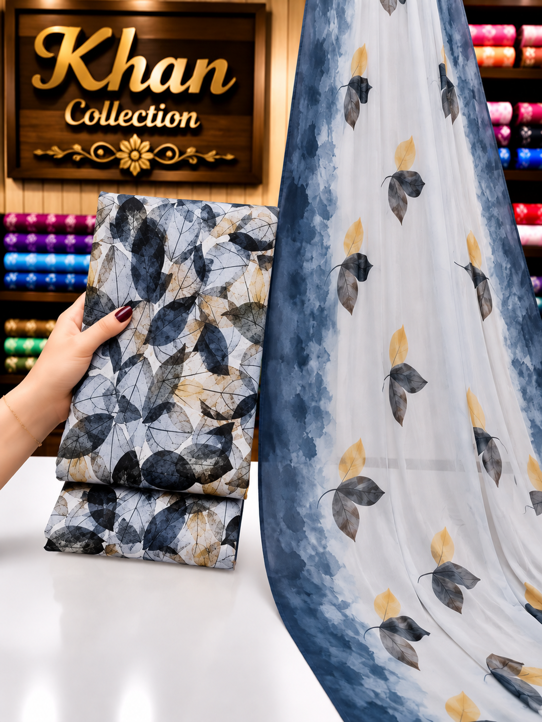 Winter Digital Printed Linen 3Pc With Bamber Chiffon Duppta