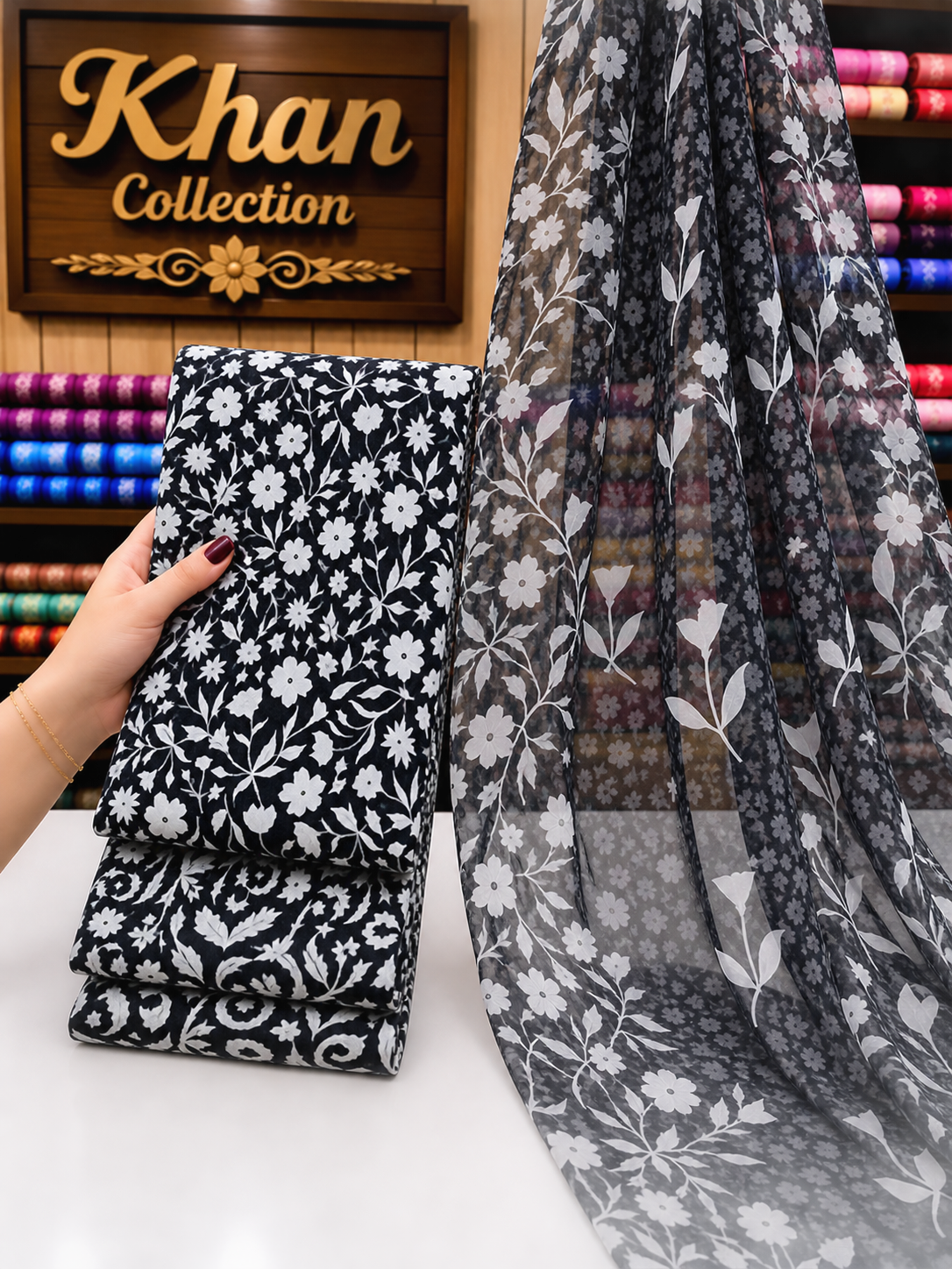 Winter Digital Printed Linen 3Pc With Bamber Chiffon Duppta