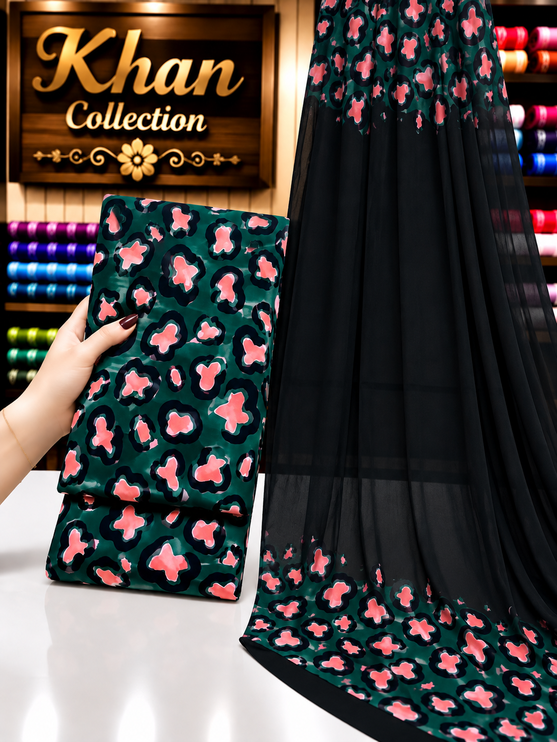 Winter Digital Printed Linen 3Pc With Bamber Chiffon Duppta