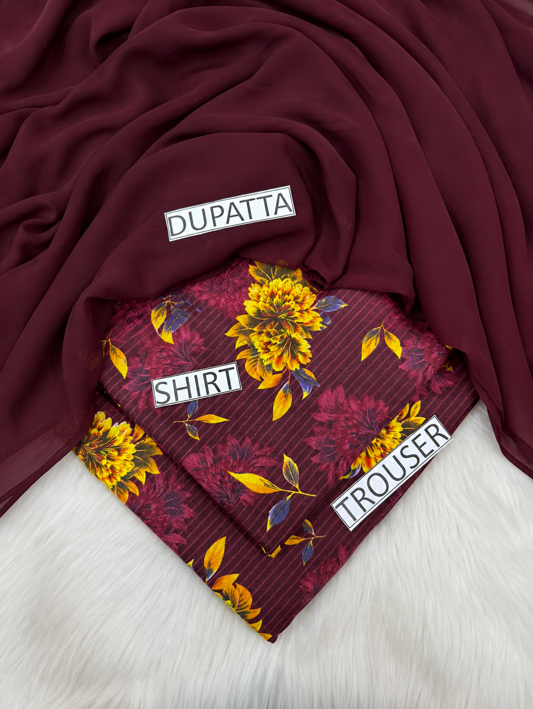 DORIYA LAWN PRINTED 3PC T-005