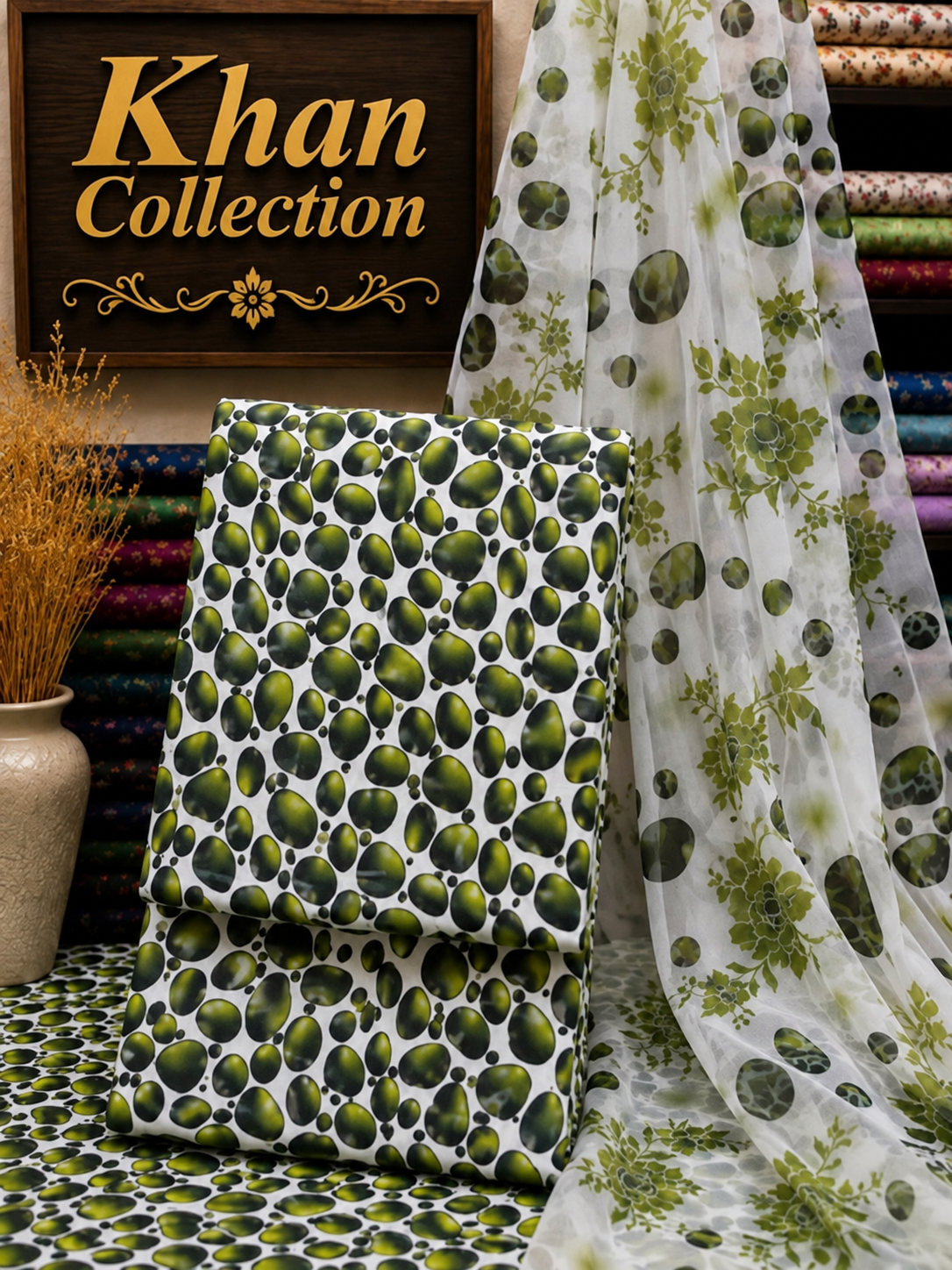 Digital Printed Linen 3Pc With Bamber Chiffon Dupata