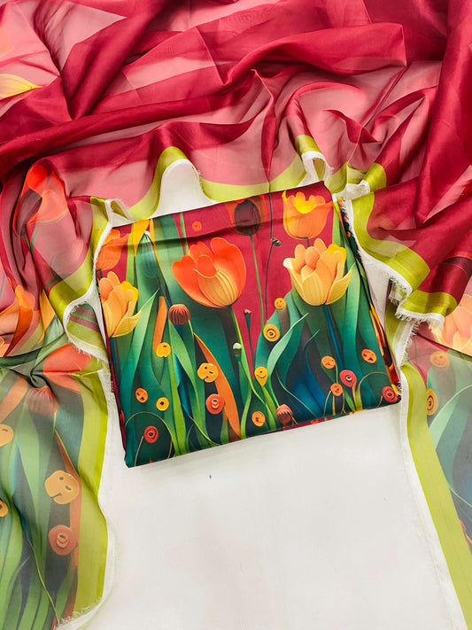 DIGITAL PRINT PREMIUM SILK 3PC UNSTITCHED