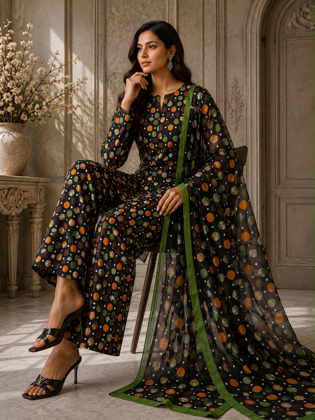 Premium Lawn 3pc With Bamber Dupatta