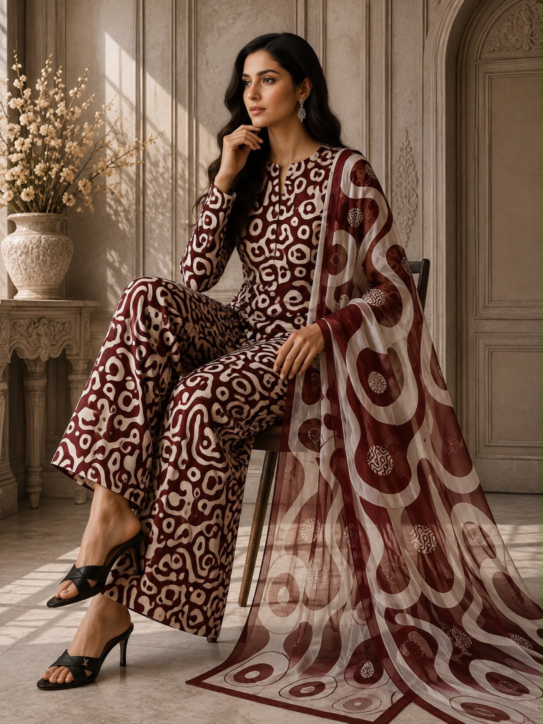 Premium Lawn 3pc With Bamber Dupatta