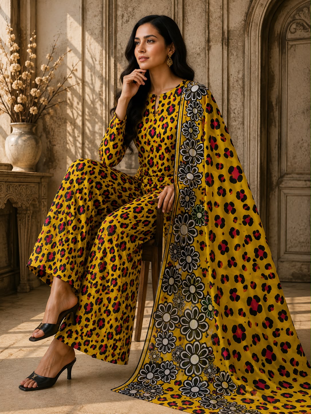 Premium Lawn 3pc With Bamber Dupatta