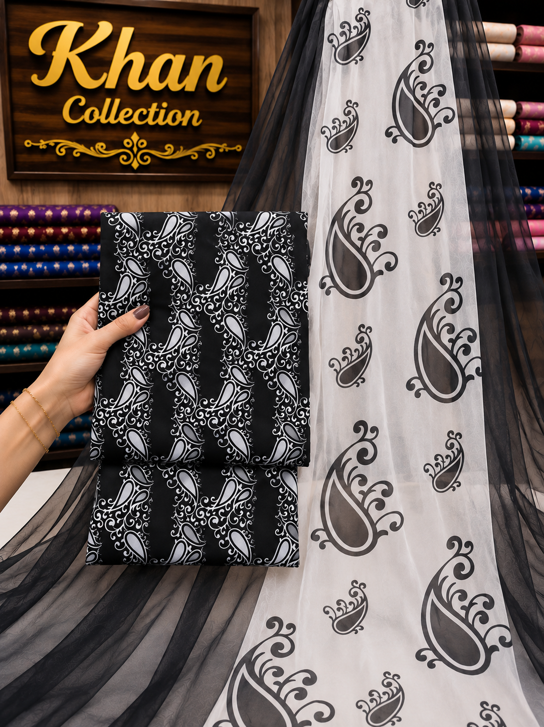 Winter Digital Printed Linen 3Pc With Bamber Chiffon Duppta
