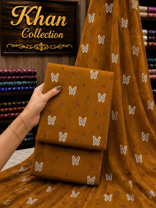 Digital Printed Linen 3Pc With Bamber Chiffon Dupata