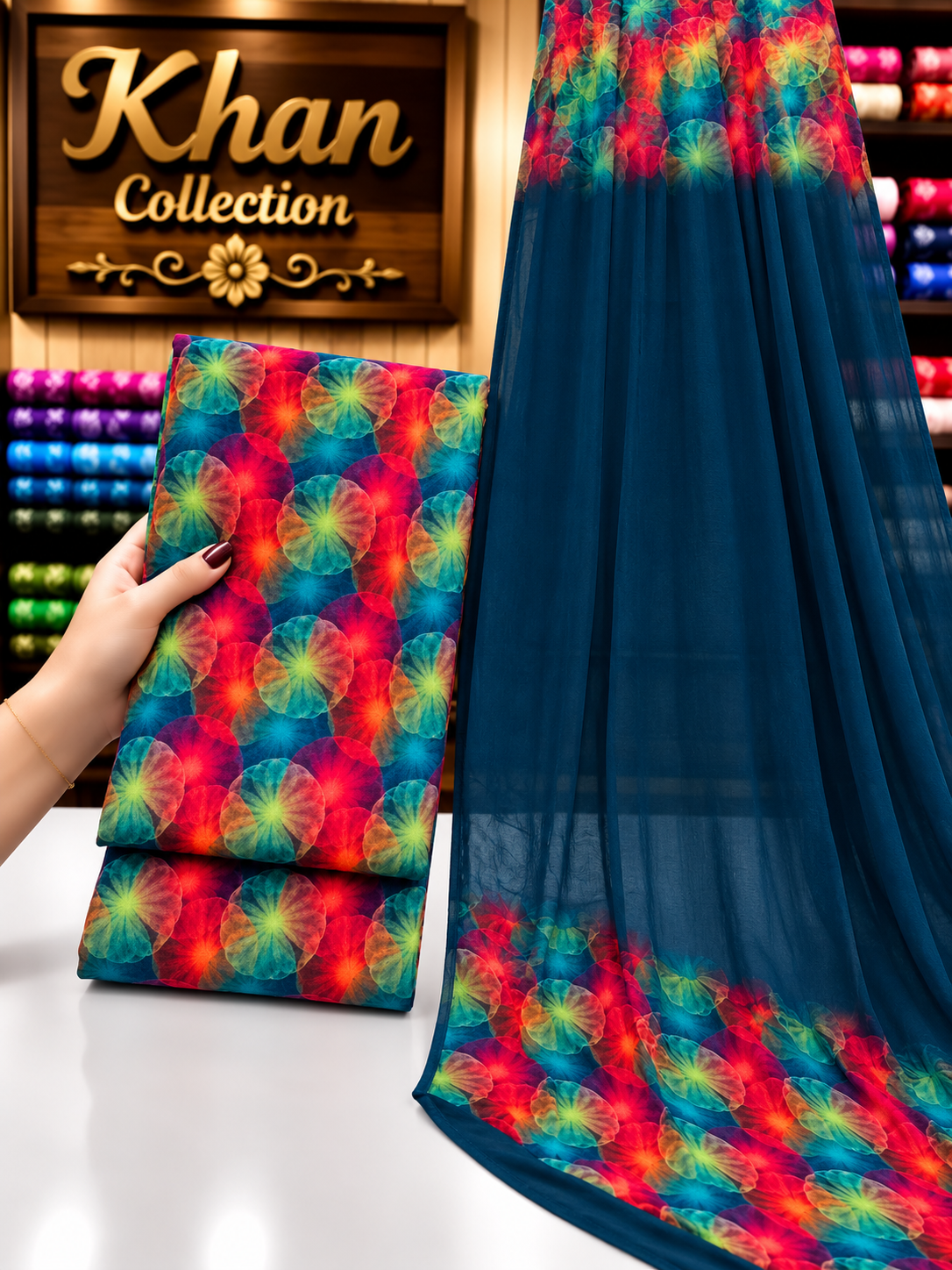 Winter Digital Printed Linen 3Pc With Bamber Chiffon Duppta