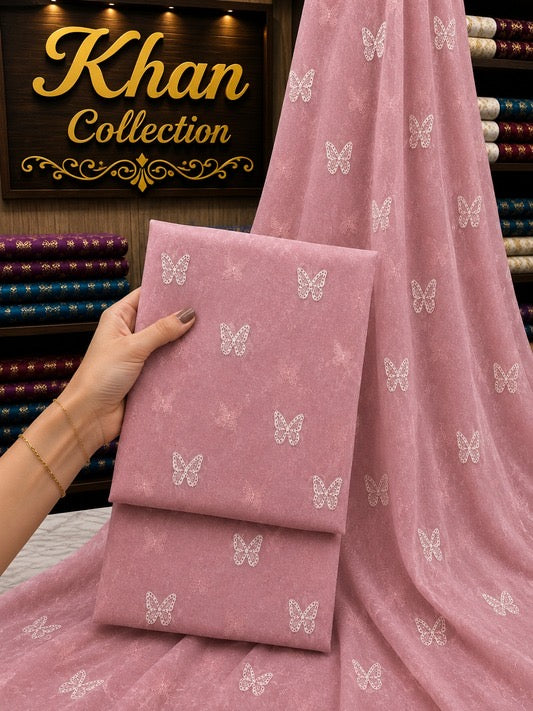 Digital Printed Linen 3Pc With Bamber Chiffon Dupata