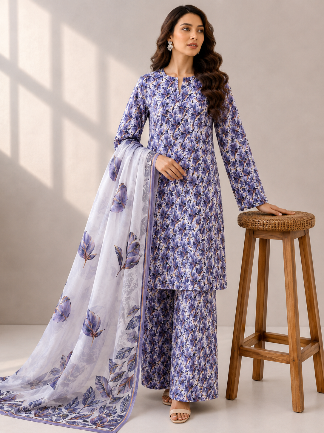 3 Piece Unstitched Lawn Suit