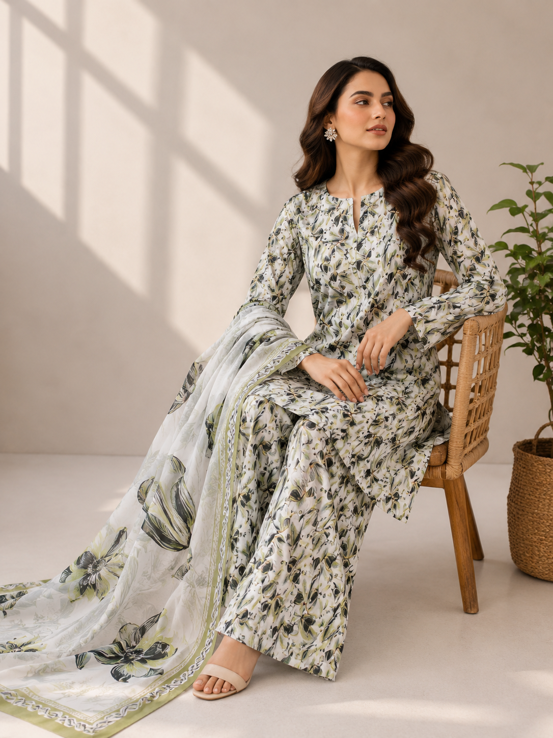 3 Piece Unstitched Lawn Suit