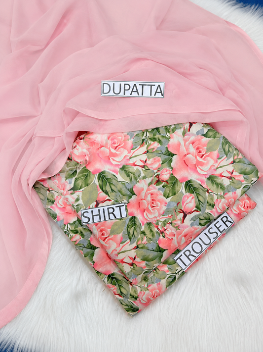 DORIYA LAWN PRINTED 3PC T-004