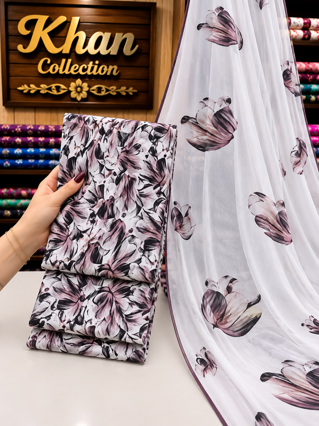 Winter Digital Printed Linen 3Pc With Bamber Chiffon Duppta