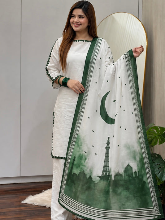 Premium Lawn 3pc With Bamber Dupatta
