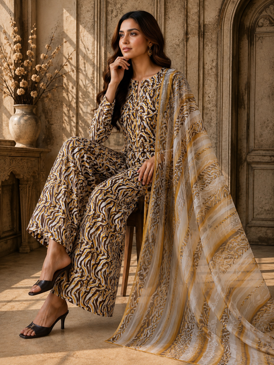Premium Lawn 3pc With Bamber Dupatta