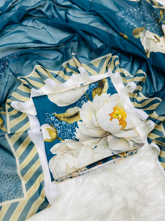 DIGITAL PRINT PREMIUM  SILK 3PC UNSTITCHED