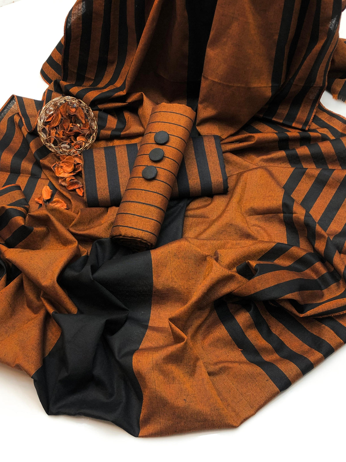KHAADI SUSI MARINA 3-PC WINTER UNSTITCHED (D-202) Copper