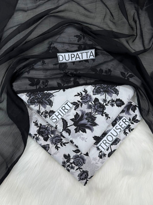 DORIYA LAWN PRINTED 3PC T-010