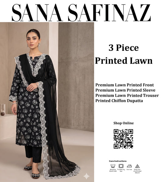 DORIYA LAWN PRINTED 3PC T-008