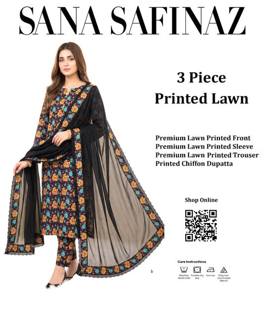 DORIYA LAWN PRINTED 3PC T-003