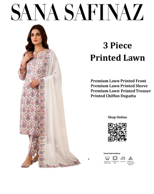 DORIYA LAWN PRINTED 3PC T-006