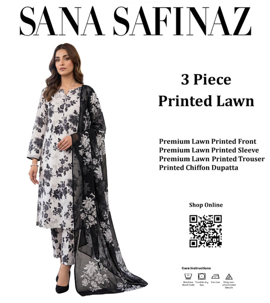DORIYA LAWN PRINTED 3PC T-010