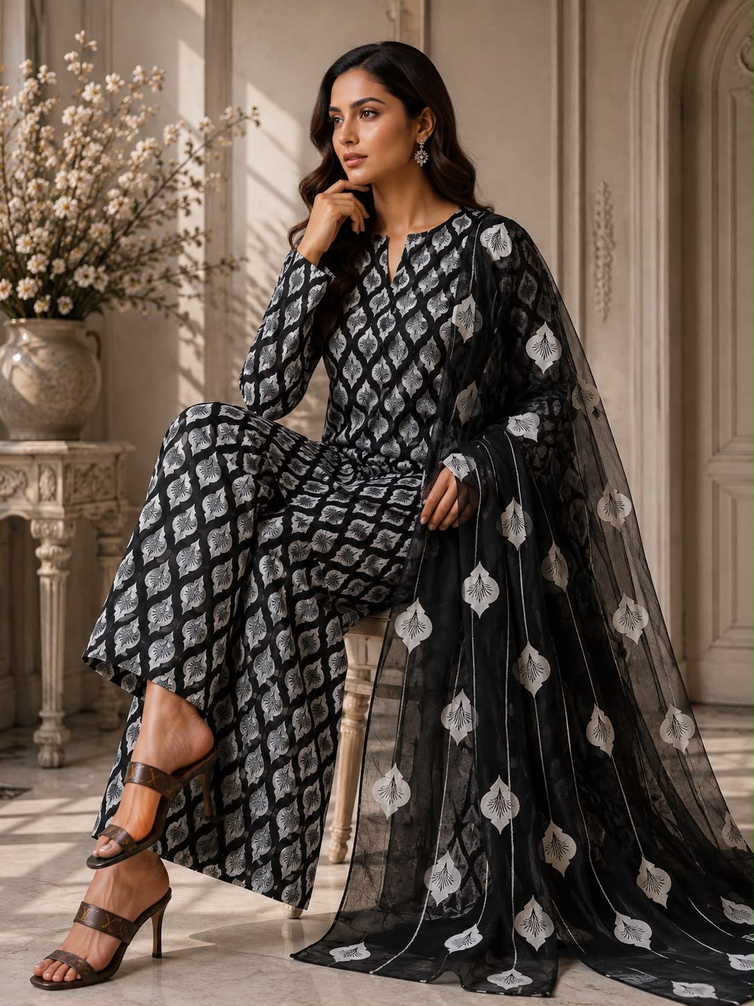 Premium Lawn 3pc With Bamber Dupatta